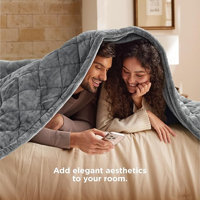 Bedsure Electric Blanket Full Size - Quilted Heated Blanket Full, Soft Flannel Thick Heating Blanket with 10 Time Settings & 6 Heat Settings, Warm Gifts for Women Men (72x84 inches, Formal Gray)