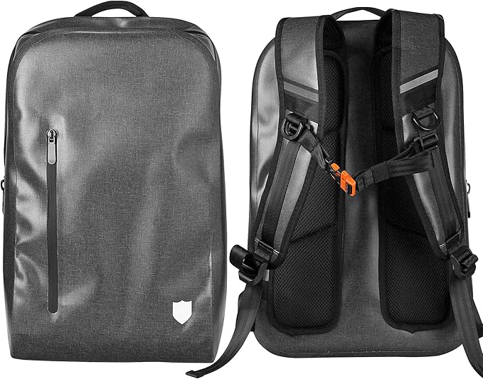 Airtight Waterproof Backpack - 20L Dry Bag for Hiking, Camping, Kayaking - Padded Shoulder Straps - Airtight Zipper for Outdoor Protection from Dust and Water
