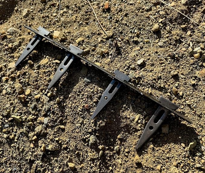 Sandbaggy X Flat Ties for Concrete Forms (for 8" Walls) - 11 Gauge Steel - Compatible with Standard Wedge Bolts - Space and Secure Modular Concrete Forms (0.82" x 14.38", 25)