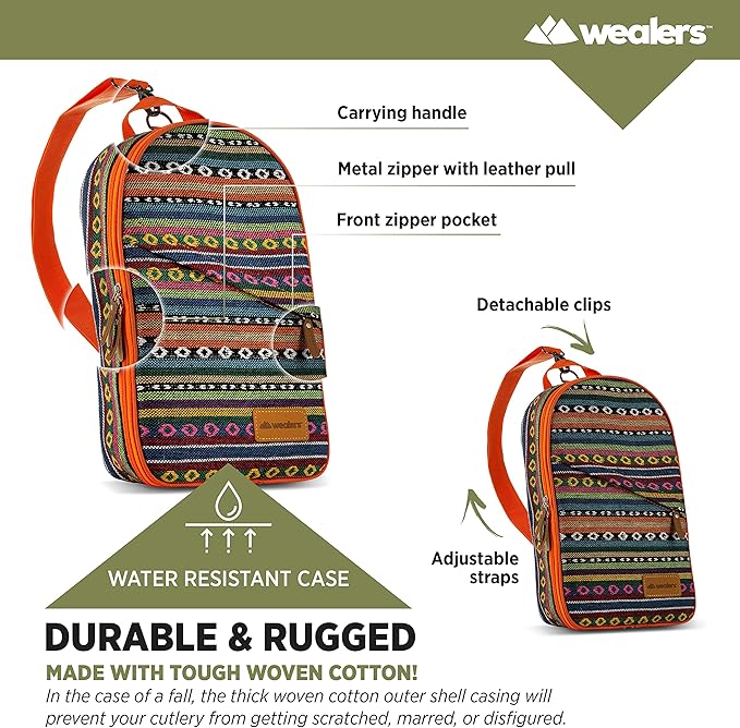 Camp Kitchen Cooking Utensil Set Travel Organizer Grill Accessories Portable Compact Gear for Backpacking BBQ Camping Hiking Travel Cookware Kit Water Resistant Case