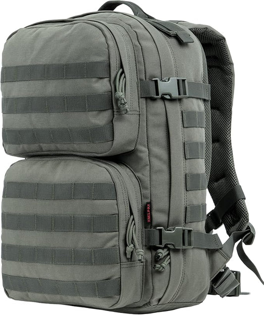 Tactical Backpack Military Survival Pack EDC Daypack Bag MOLLE for Camping Hiking Hunting Bugout Travel 25L