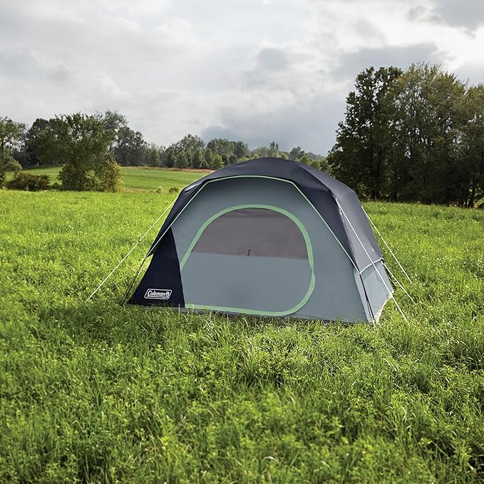 Coleman Skydome Tent with 5 Minute Setup, 2/4/6/8-Person Weatherproof Tent with Rainfly & Carry Bag, 20% More Headroom Than Traditional Canopies