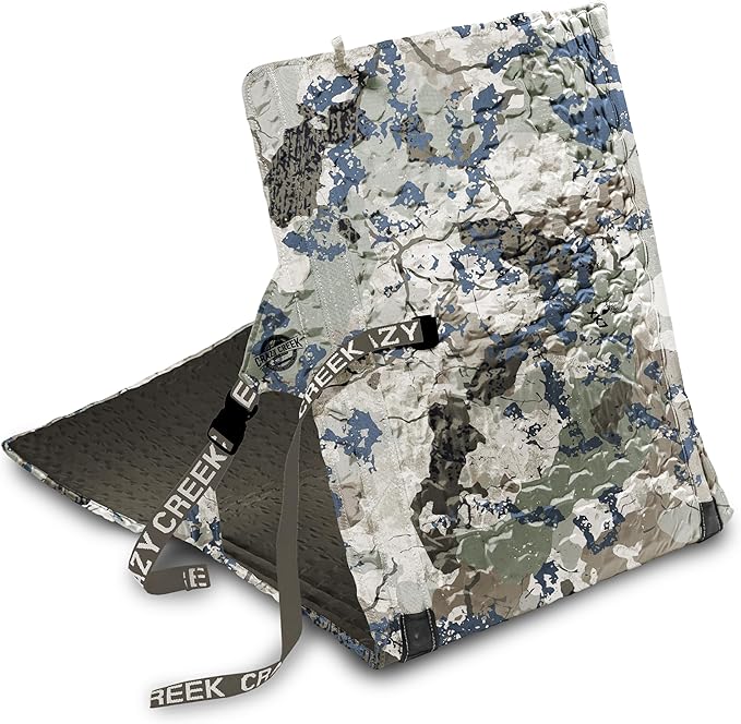 Crazy Creek HEX 2.0 PowerLounger for Day Hiking & Backpacking Trips, 250 LBS Weight Capacity, Adjustable Straps, Compact Design, Water-Resistant, Kings Camo