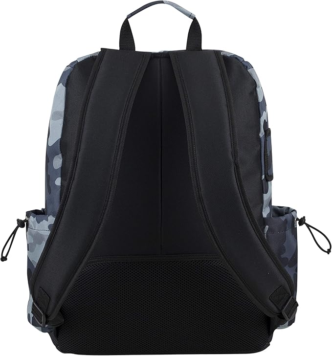FUEL Travel Laptop Hiking Backpack Carry On Airline Approved Luggage Bag Carry On Large Backpack, Black Midnight Blue Camo