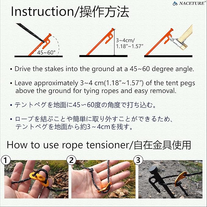 Tree Stake Kit – Heavy Duty Tree Stakes and Supports for Leaning Trees – Metal Stake for Straightening Kit with 3 Set Tree Stakes, for Staking and 13.12 Feet Tree Rope