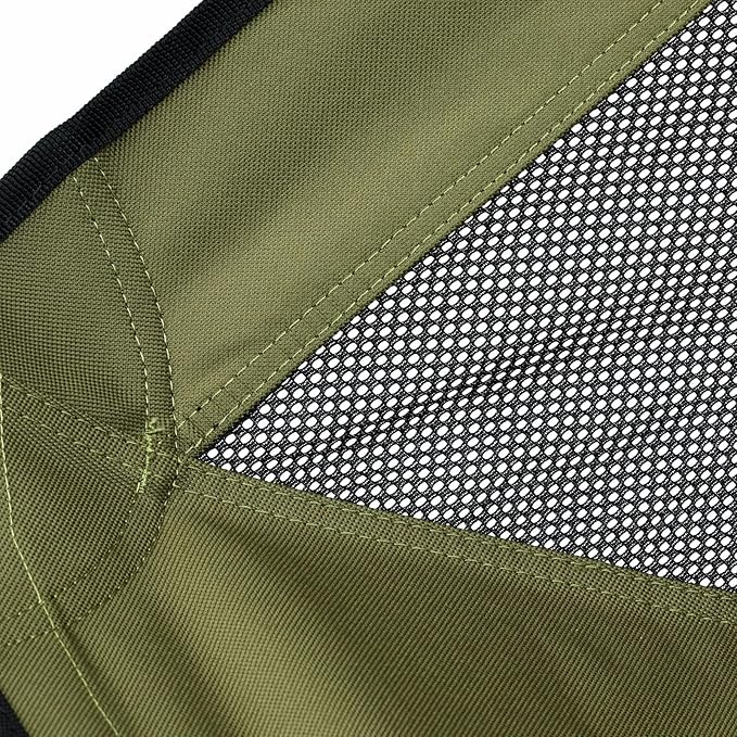 Lightweight Portable Camping Chair,Sturdy with X-Frame,120kg Capacity,Foldable with Carry Bag,Quick Setup for Outdoor,Hiking,Beach,Backpacking (Chestnut Brown)