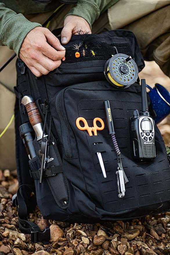 Black Ops USA 35L 3 Day Assault Pack black tactical backpack molle bag Great for Travel Outdoor Camping Hunting Hiking Backpack for men