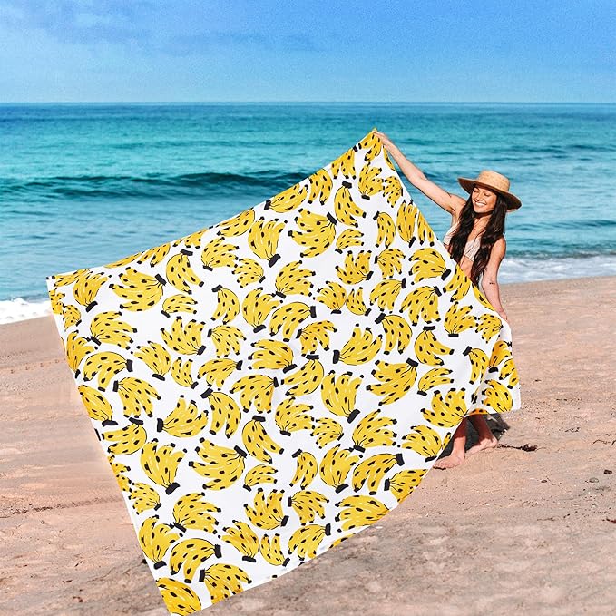 Beach Blanket, 78''×86'' Large Waterproof Sandproof Beach Mat for 2-4 Adults, Lightweight Compact Sand Free Outdoor Picnic Blanket with 4 Stakes & 4 Corner Pockets