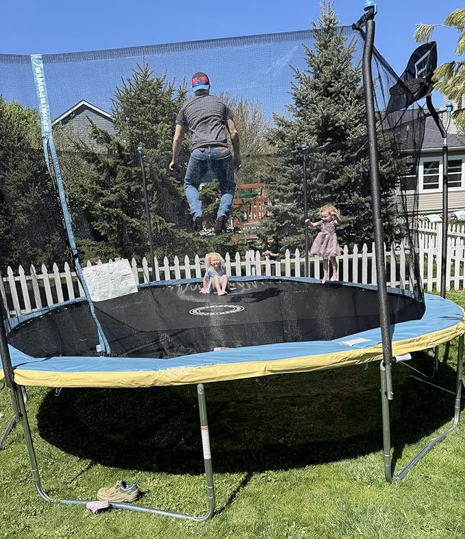 12-Inch Trampoline Wind Stakes, Extra Heavy Duty U Shaped Coated Rebar Stakes Safety Ground Anchors for Huge Garden Decoration (6)