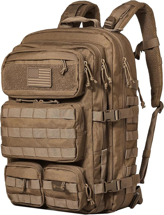Falko Tactical Backpack for Men and Women 50L Backpack 2.4x Stronger Large Military Molle Rucksack, Bugout Backpack Outdoors