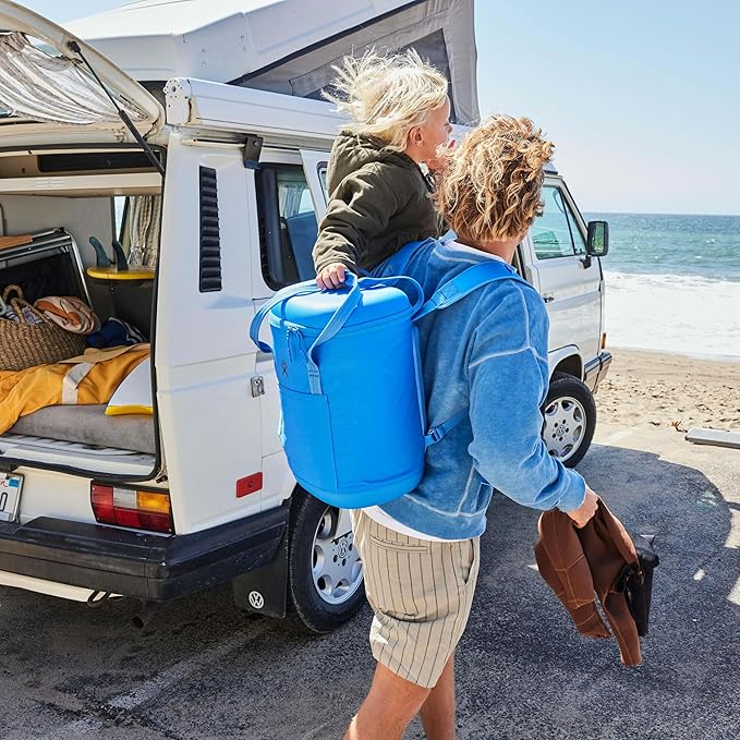 Hydro Flask Cooler Backpack - Insulated Portable Soft Cooler - 20 L Capacity in Surf Blue
