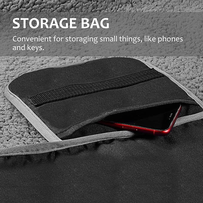 Tirrinia Large Waterproof Outdoor Blanket, Soft Warm Windproof Stadium Blanket with Sherpa Fleece and Foldable for Outdoor Sport, Baseball, Football, Beach, Concerts, Car