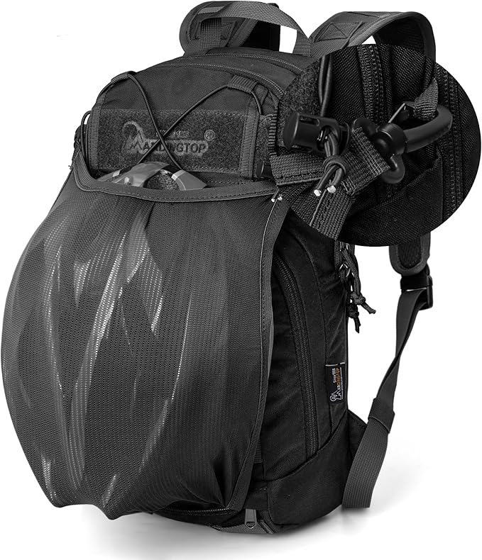 Mardingtop 15L Tactical MOLLE Hydration Backpack – Small Military Bag for Motorcycle, Hiking, Riding, Biking & EDC Daypack