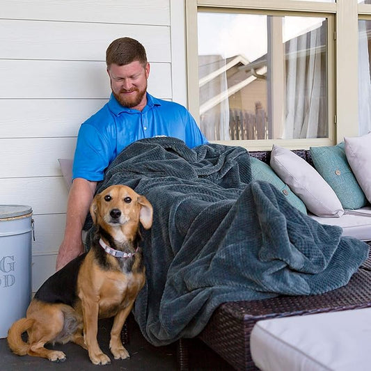 PediPocket XXL Patented Foot Pocket Blanket – Gorgeous Gunmetal – Extra Large 60”x84” with 30”Deep Foot Pocket,Plush Fleece Blanket,Everyday Luxurious Comfort,Machine Washable,Gift Idea (non-electric)