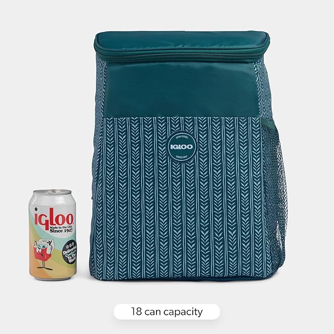 Igloo Print Essentials Insulated Backpack Cooler | 18 Can Capacity