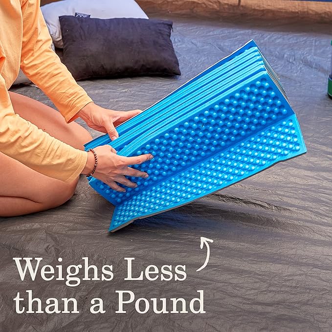 Coleman River Rest Lightweight Sleeping Pad, Comfortable Egg-Carton Design & Insulating Foam for Warmth, Camp Pad Weighs Less Than 1 Pound