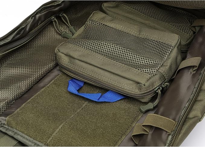 40L Waterproof Tactical Medical Backpack First Aid Bag for Hiking Trekking Hunting Fishing Camping Outdoor Sports (Green)
