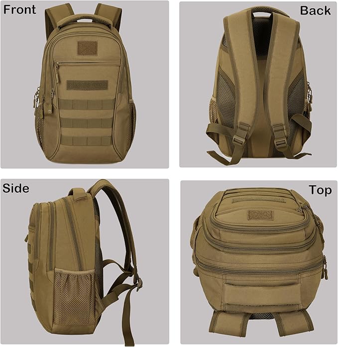 CREATOR Military Tactical Backpack for Men Mini Daypack Small Tactical Assault Bag for Hunting Camping Trekking