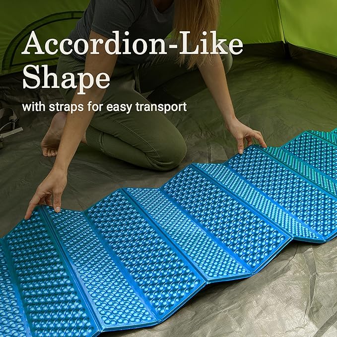 Coleman River Rest Lightweight Sleeping Pad, Comfortable Egg-Carton Design & Insulating Foam for Warmth, Camp Pad Weighs Less Than 1 Pound