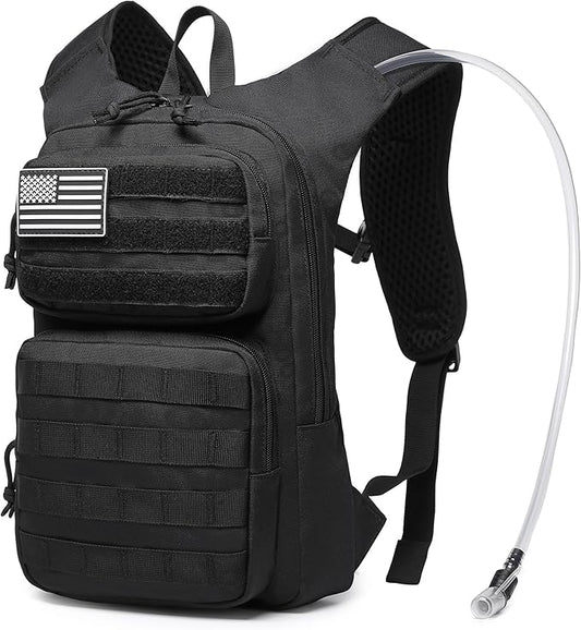 wotony Hydration Backpack with Water Bladder for Hiking Tactical Hydration Pack for Men Women Molle Water Backpack for Hiking