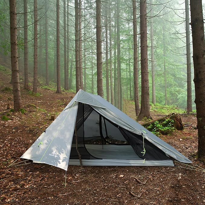 Altair Two Ultralight Backpacking Tent, 2 Person Trekking Pole Backpacking Tent, Waterproof, Compact, 3 Season, Double Wall Shelter for Backpacking, Camping, Thru Hiking, Trekking