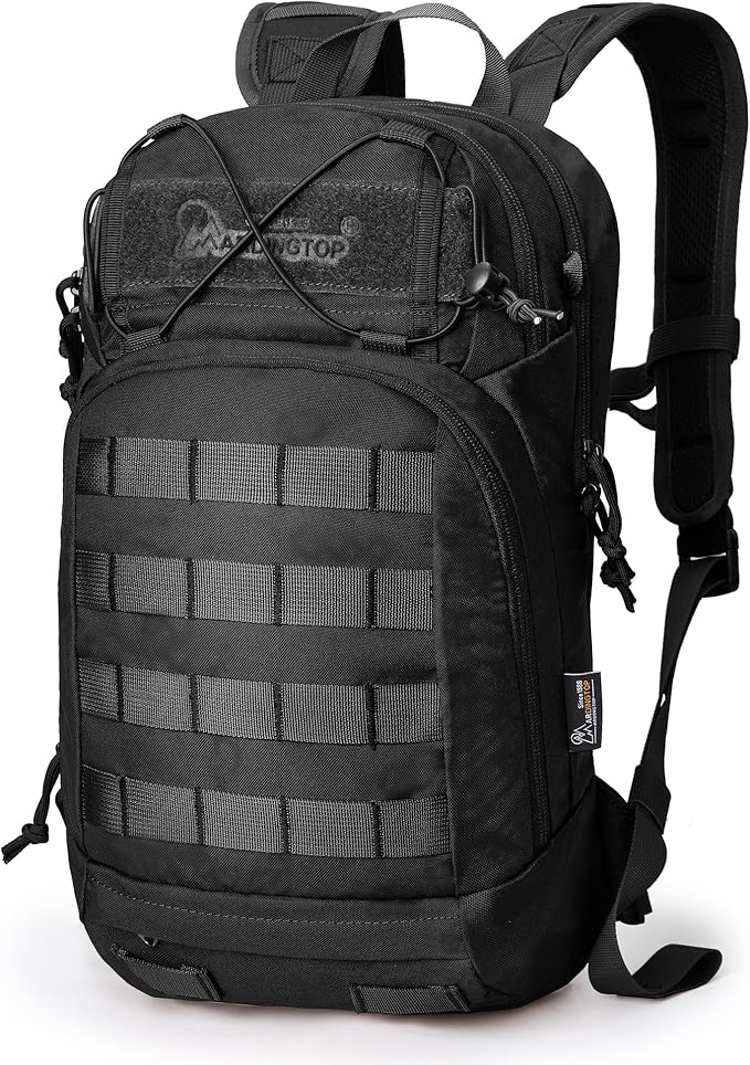 Mardingtop 15L Tactical MOLLE Hydration Backpack – Small Military Bag for Motorcycle, Hiking, Riding, Biking & EDC Daypack
