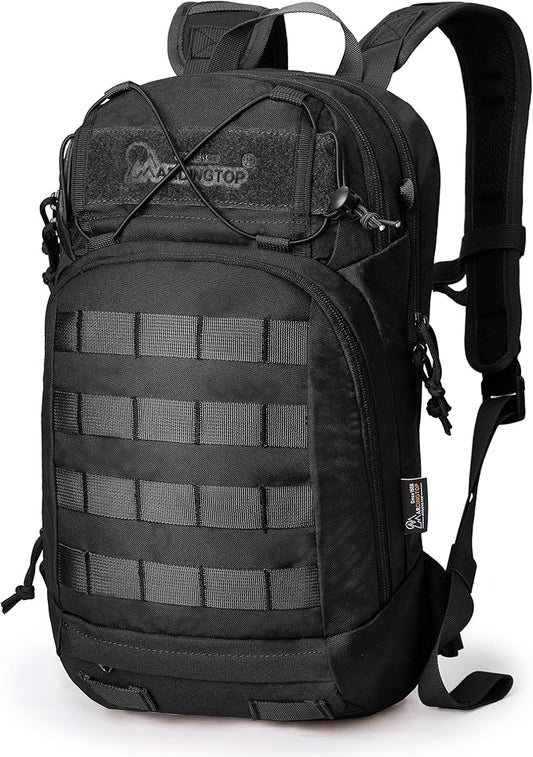 Mardingtop 15L Tactical MOLLE Hydration Backpack – Small Military Bag for Motorcycle, Hiking, Riding, Biking & EDC Daypack