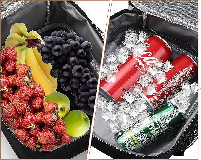 Lunch Box for Men - Reusable Lunch Bag Men Adult Women- Insulated Small LunchBox (Light Gray)