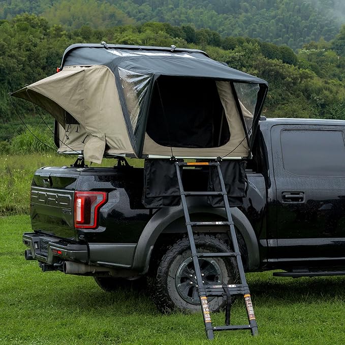 Naturnest Sirius1 Hardshell Roof Top Tent, All-Weather Overland Camping for SUV, Truck, 4-Season 2-3 Person HeavyDuty Rooftop Tent with Memory Foam Mattress, Built-in LED Lighting & Ventilation System