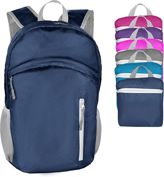 Waterproof Foldable Backpack Dry Storage Lightweight Daypack 35L Outdoor Backpack for Beach Men Women Dark Blue