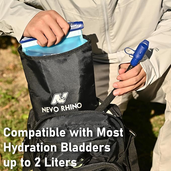 N NEVO RHINO 2PCS Water Bladder Insulator Bag, Protective Cooler Bag for 2L-3L Hydration Bladders, Insulated Water Bladder Sleeve Keeps Water Cool & Protects Bladders, Bladder is NOT Included