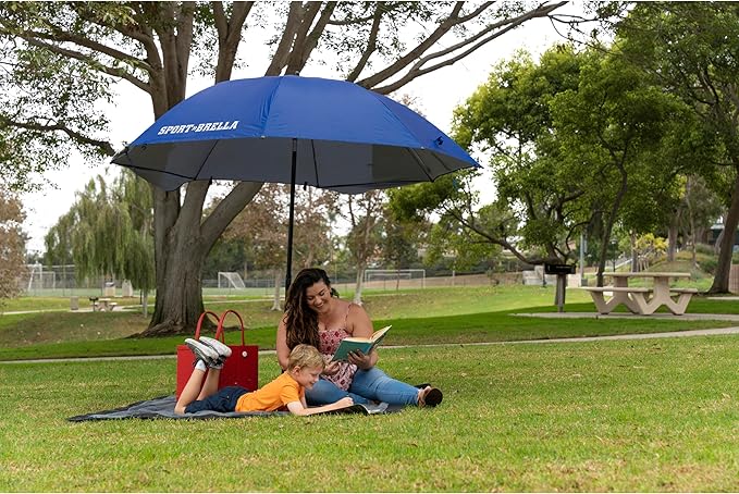 Sport-Brella Premiere XL UPF 50+ Umbrella Shelter for Sun and Rain Protection