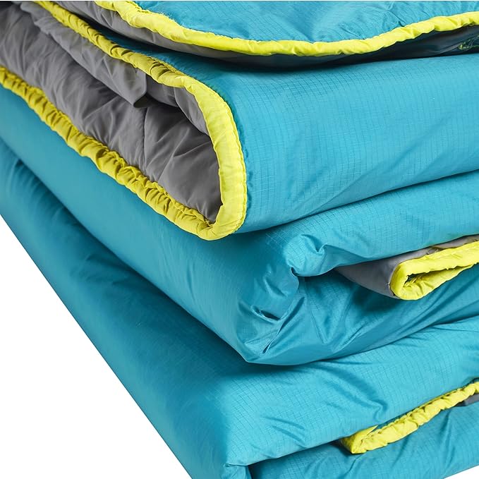 Lightspeed Outdoors Sundown Camp Quilt, Camping Blanket, Teal