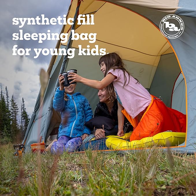 Big Agnes Kids & Youth Sleeping Bag – Ultralight Cold Weather Backpacking & Camping, Kids, Juniors, Teens, 20 Degrees