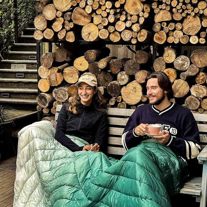 Camping Blanket,Puffy Blanket Lightweight Packable Camping Blanket Outdoor Blanket for Camping,Traveling, Stadium, Hiking, Picnics