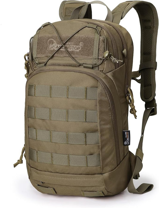 Mardingtop 15L Tactical MOLLE Hydration Backpack – Small Military Bag for Motorcycle, Hiking, Riding, Biking & EDC Daypack