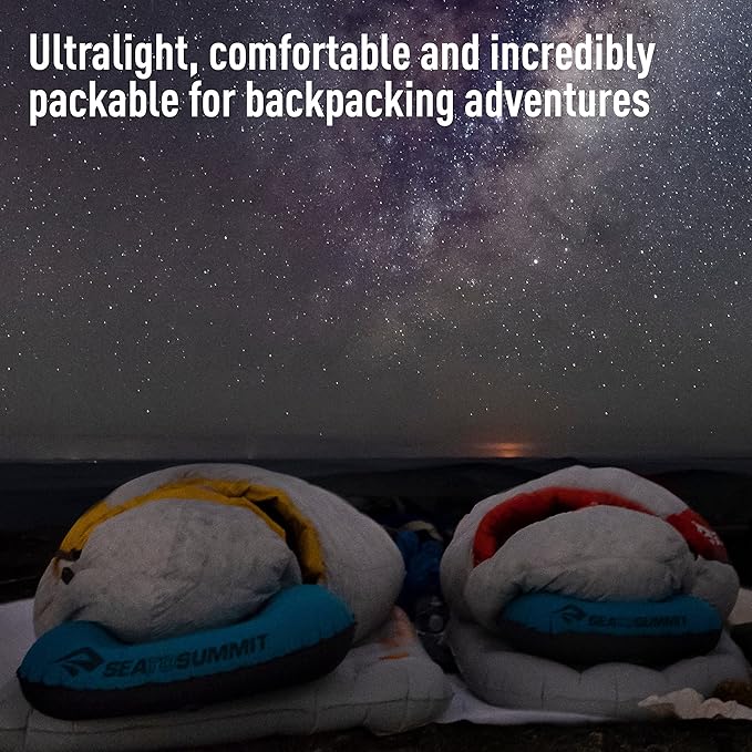Sea to Summit Aeros Ultralight Inflatable Camping and Travel Pillow, Large, Sea Foam