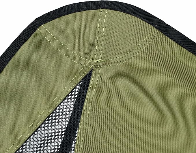 Lightweight Portable Essential Folding Camping Chair,Sturdy with X-Frame,120kg Capacity,Foldable with Carry Bag,Quick Setup for Outdoor,Hiking,Beach,Backpacking and Lawn(Avocado Green)