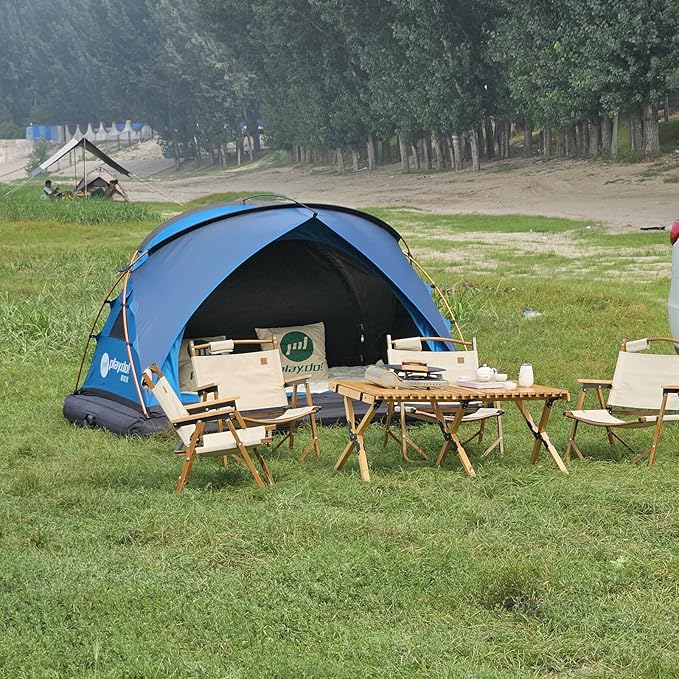 UNISTRENGH 2 Person Inflatable Car Rooftop Tent Easy Set-up Large Outdoor Glamping Camping Tent for SUV,Truck and Universal Auto Self-Driving Touring