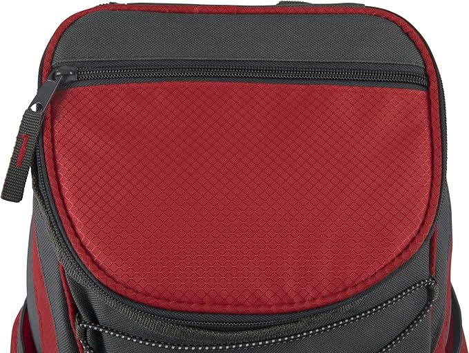 PICNIC TIME PTX Backpack Cooler, Modern Backpack Cooler with 20-Can Capacity, Fully Insulated Outdoor Lunch Bag with Water Resistant Interior, Pockets, Padded Straps, (Red with Gray Accents)