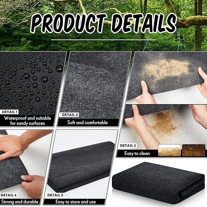 Haull Shed Floor Mat 10 x 10 ft Outdoor Waterproof Nonslip Durable Storage Sheds Protector Rug for Carport Patio Garage Garden Spring Summer Outdoor, Storage Shed Not Included