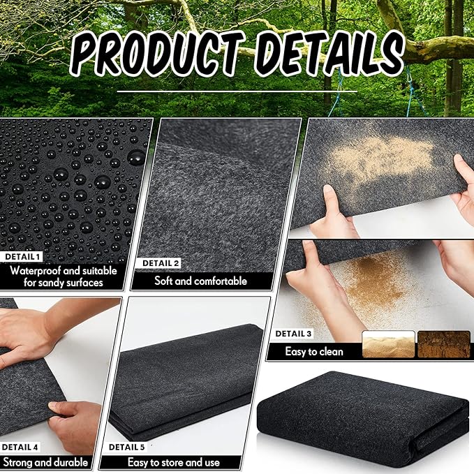 Haull Shed Floor Mat 4 x 3 ft Outdoor Waterproof Nonslip Durable Storage Sheds Protector Rug for Carport Patio Garage Garden Spring Summer Outdoor, Storage Shed Not Included