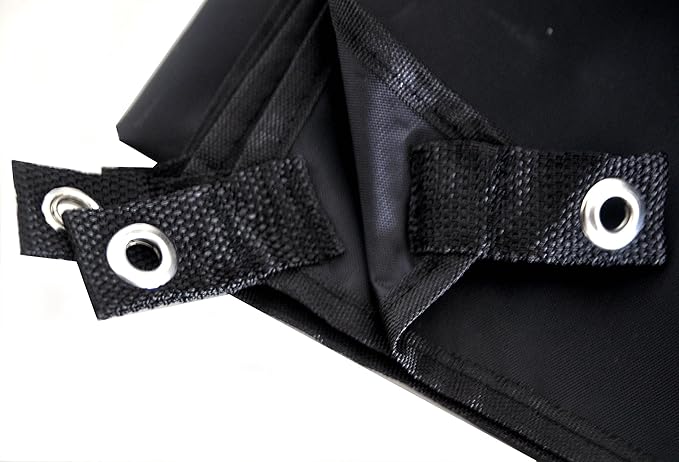 Waterproof Camping Tarp for Picnics, Tent Footprint, and Sunshade (Black-210x150CM)