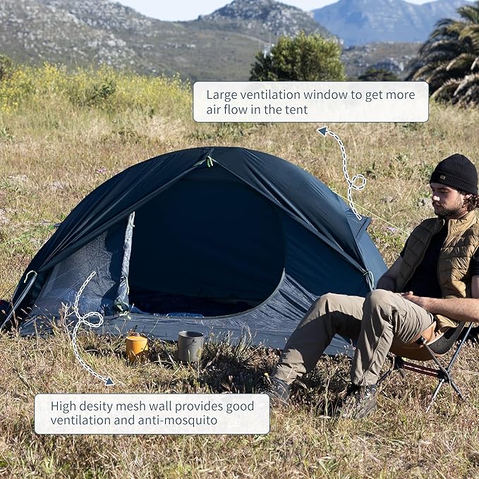 Naturehike Backpacking Tent for 1 Person Camping Hiking Lightweight Waterproof one Person Tent with Footprint