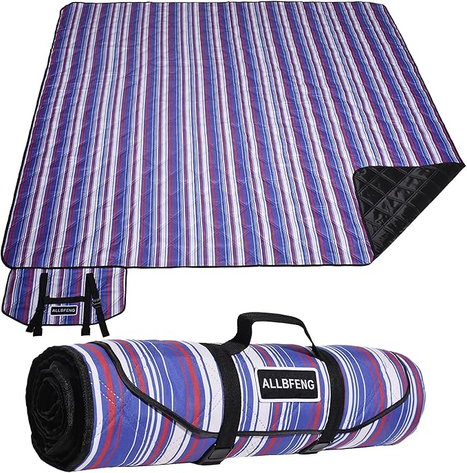 Large Picnic Mat, Outdoor Camping Mat, Tent Mate. Easy to Carry and Store, Water-Resistant, Dust-Proof Sand-Proof, Machine Washable. Thickened. For Picnics, Lawns, Concerts, Outdoor Adventures.