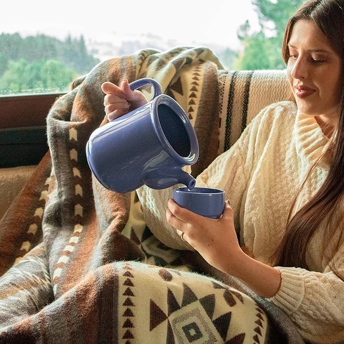 Alpaca Blanket - Premium Alpaca Wool Throw Blanket for Cozy Comfort - Warm Alpaca Wool Blanket - Variegated - Made by Artisans in The Heart of The Mountains of Ecuador