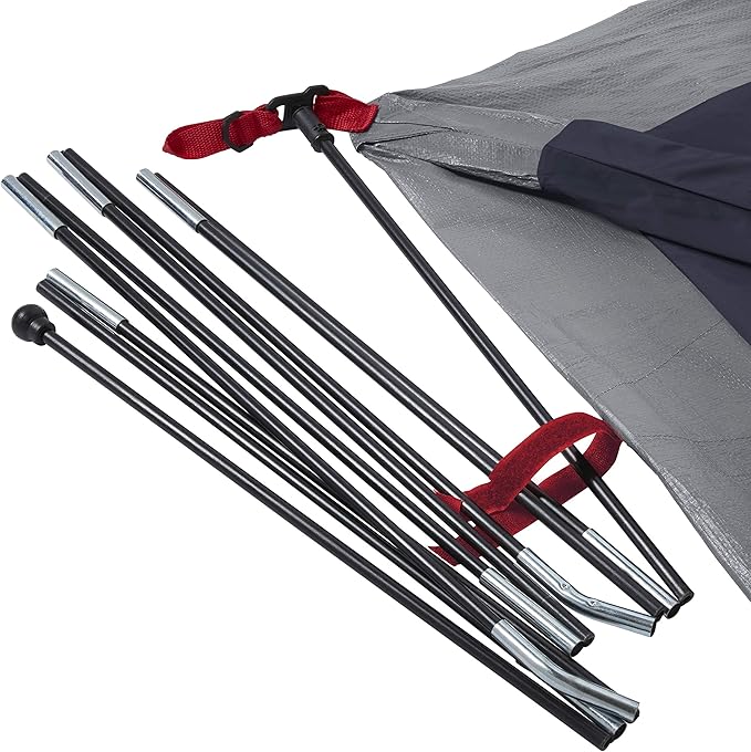 Coleman 4/6/8/10 Person Skydome Dark Room Tent with Rainfly, 5 Minute Setup, Blocks 90% of Sunlight, 20% More Headroom Than Traditional Tents
