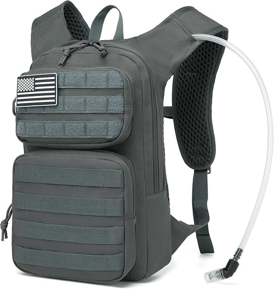 wotony Hydration Backpack with Water Bladder for Hiking Tactical Hydration Pack for Men Women Molle Water Backpack for Hiking