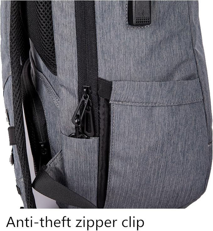 Rocktraveler RTL17GR Leisure Anti-theft Backpack Lap Top Bag, Grey