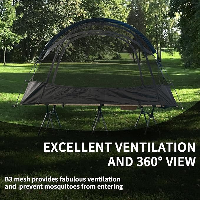 TENPLAY Cot Tent,Camping Tent,Backpacking Tent,3 Way Tent,Solo Tent,1 Person,Quick Setup,70D Nylon,pu5000mm,UV Cut,7001 Aluminium,Ultralight,Compact,Outerdoor,Hiking,Travel,Mountaineering